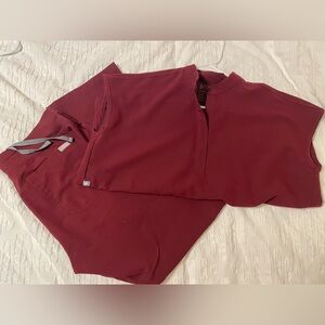 Burgundy FIGS Scrub Set